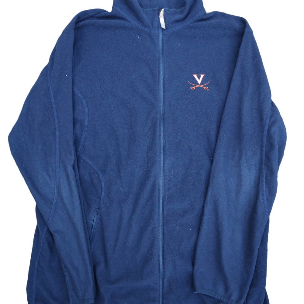 University of Virginia UVA Antigua Fleece Zip-Up Sweatshirt, XXL - Picture 1 of 2